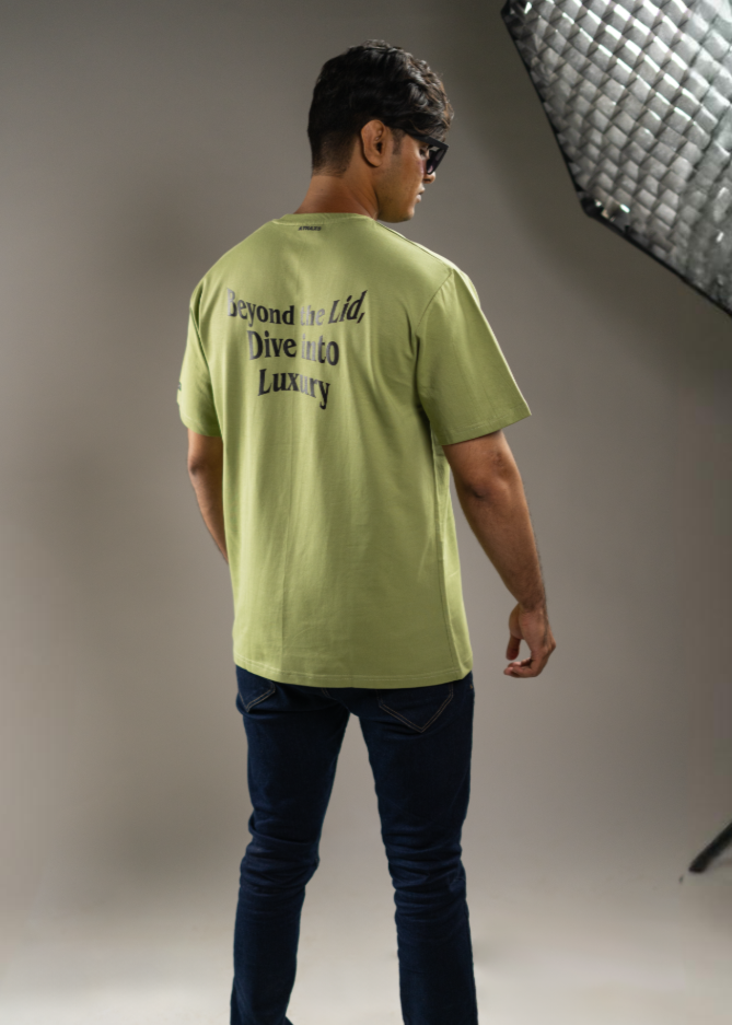 100% Cotton Luxury T-Shirt in Sage Green - Premium Casual Wear by Attire Axis - Attire Axis